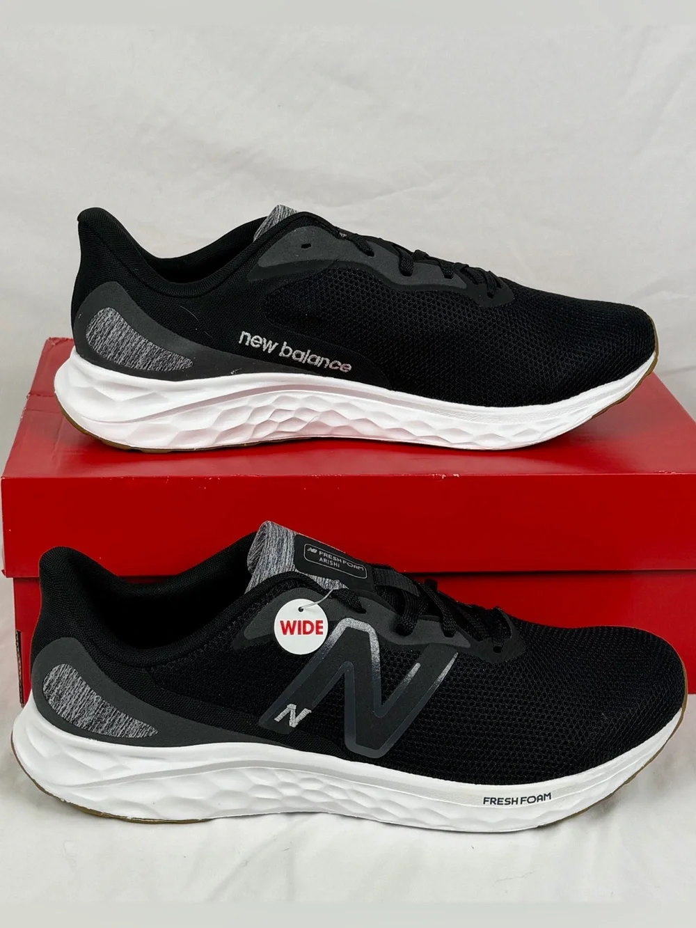 New Balance Fresh Foam Arishi V4 Mens Size 14 4E Extra Wide Black Shoes MARISEK4 - Picture 1 of 6